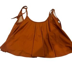 Kortni Jeane Swing Top/ Swim Suit Top Size Small color Rust